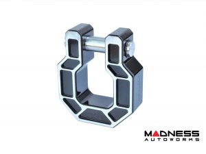 Jeep Gladiator JT Billet D-Ring - Royal Show Shackle - Aluminum - Black w/ Machined Face - Single